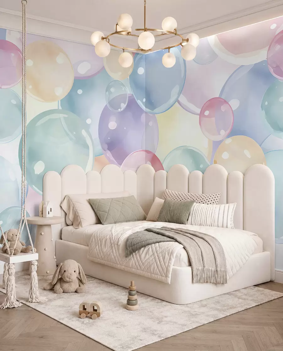 murais de parede Bolhas pastel u99730