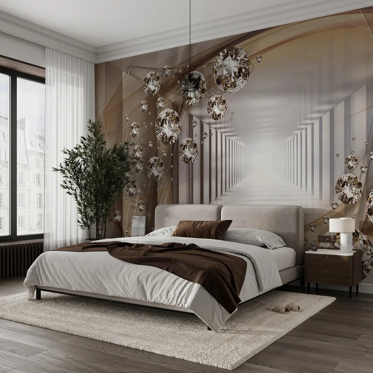 murais de parede Túnel de strass u79958d2