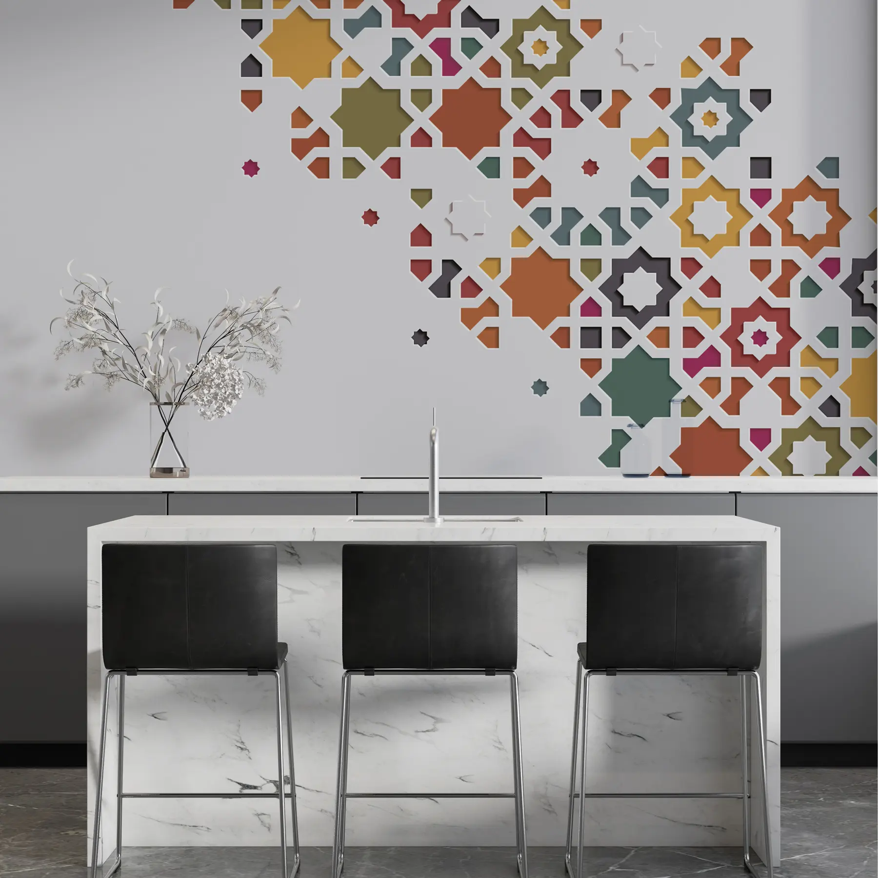 murais de parede Mosaico decorativo w00007
