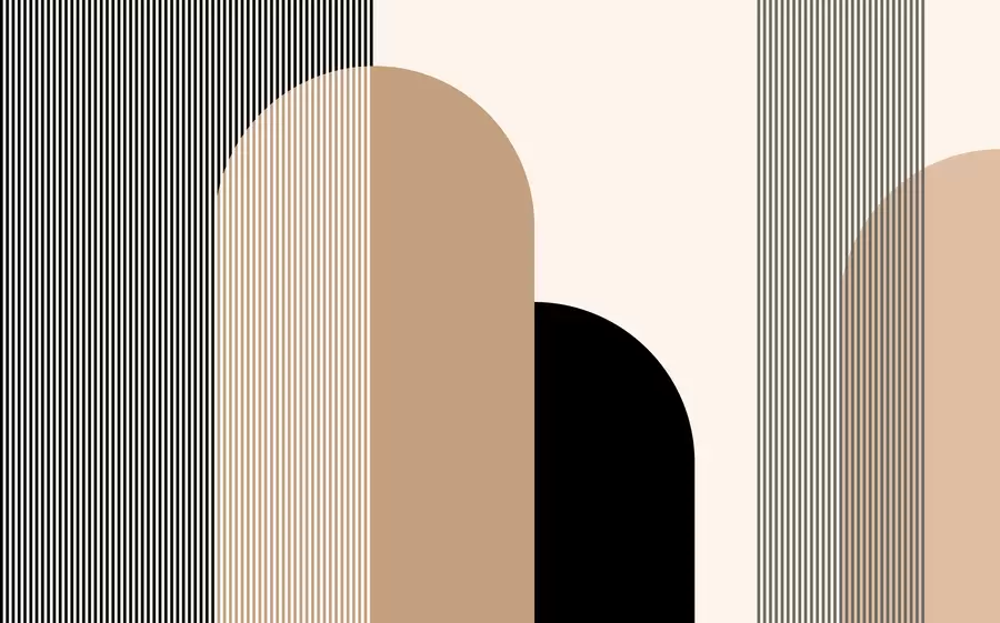 murais de parede Abstração com linhas w00631