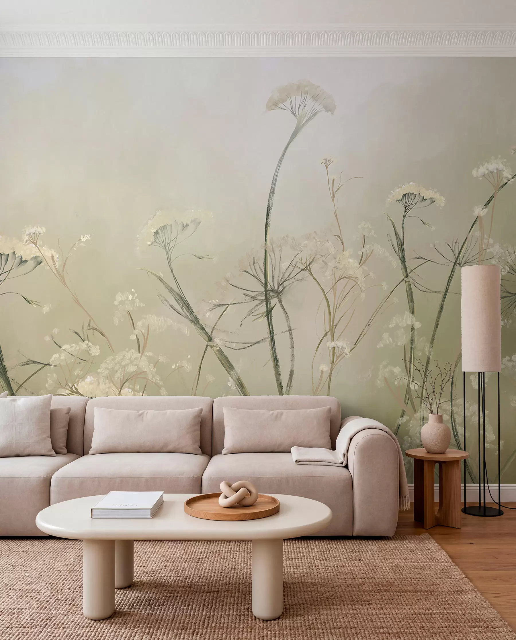 murais de parede Flores silvestres em sépia w00903v1