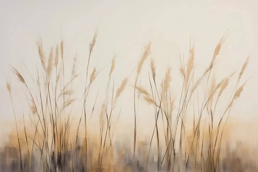 murais de parede juncos secos w01046