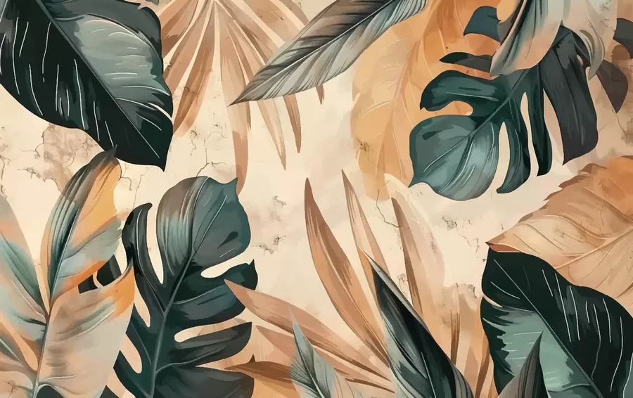 murais de parede Folhas w00998