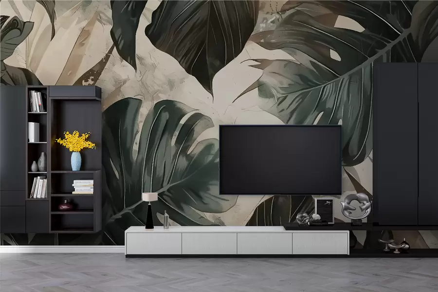 murais de parede Folhas grandes w00999