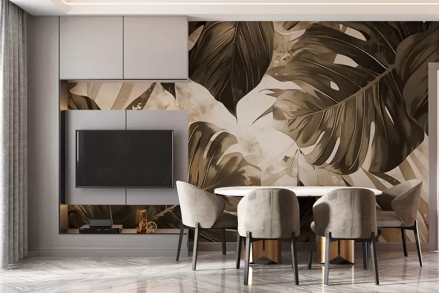 murais de parede Folhas grandes w00999v2