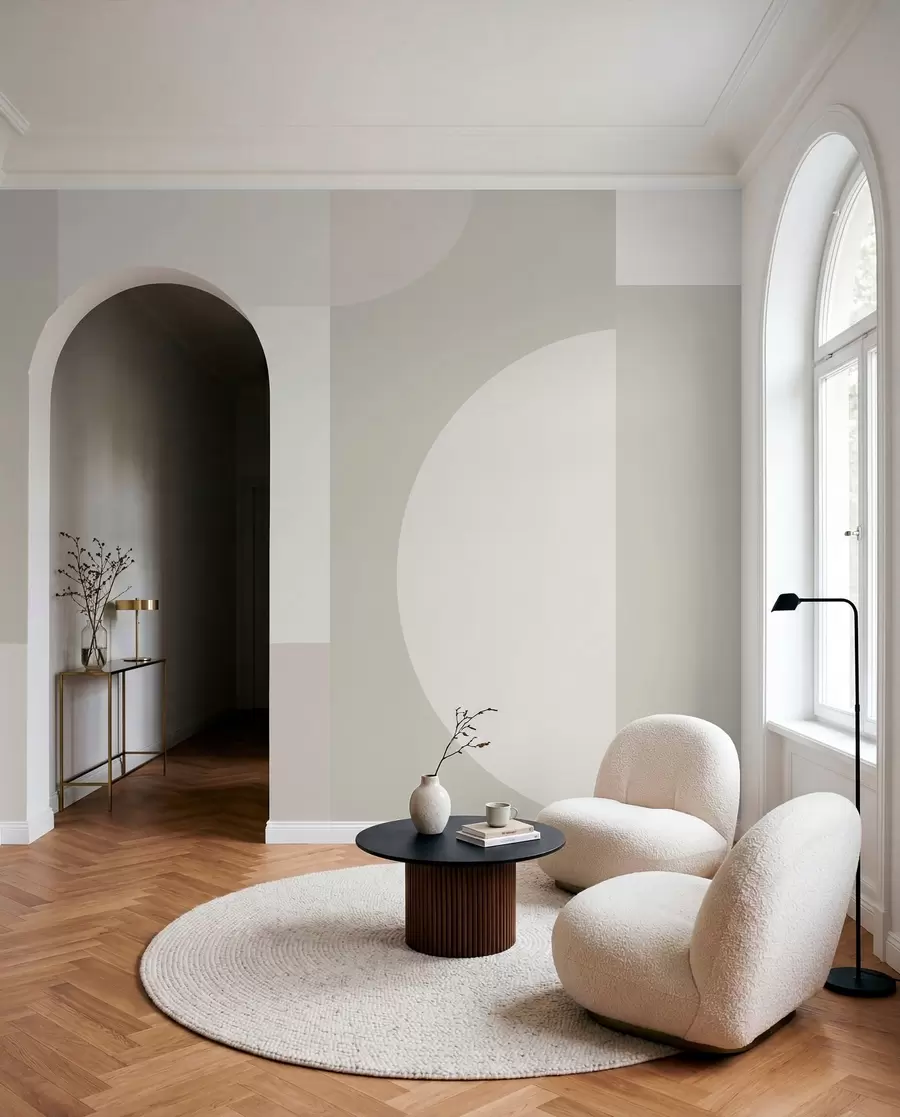 murais de parede Minimalismo geométrico elegante w01500v3