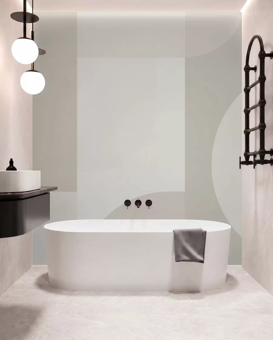 murais de parede Minimalismo geométrico elegante w01500v3