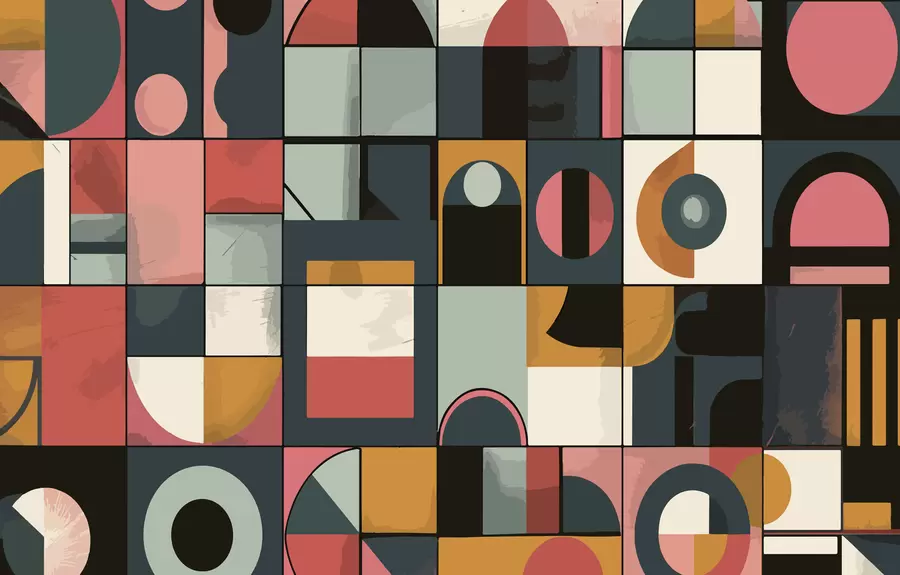 murais de parede Estilo Bahaus w01075