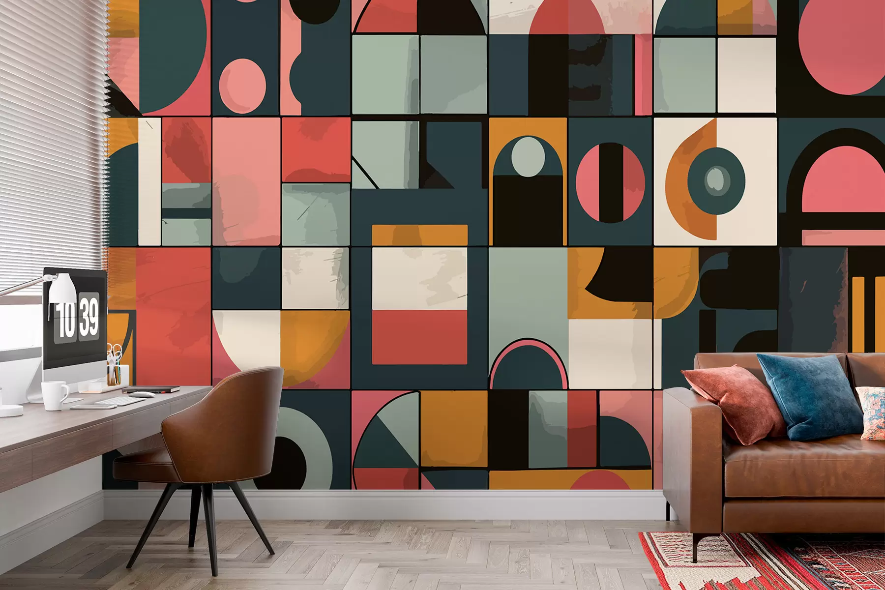 murais de parede Estilo Bahaus w01075