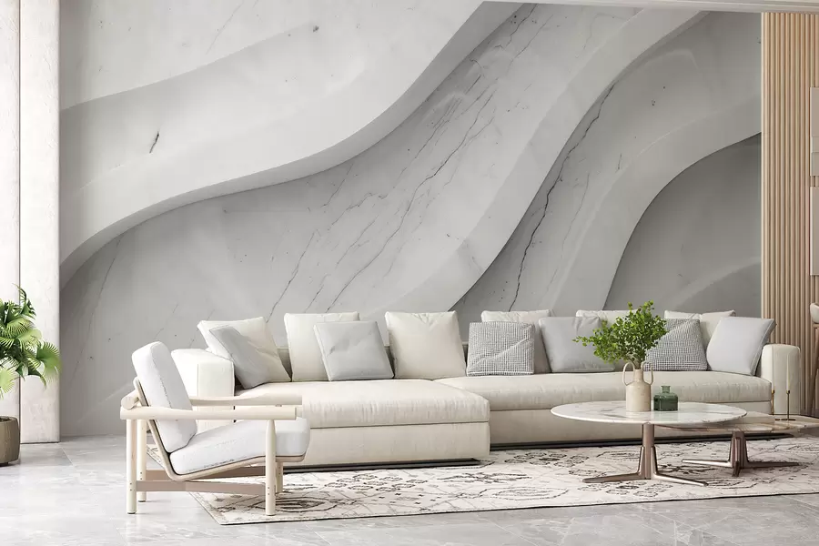 murais de parede Ondas de elegância em mármore w01589