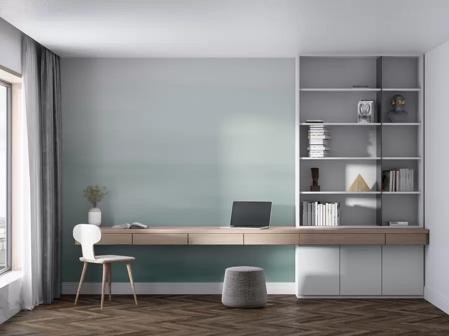 murais de parede Fundo ombre azul w01642v1