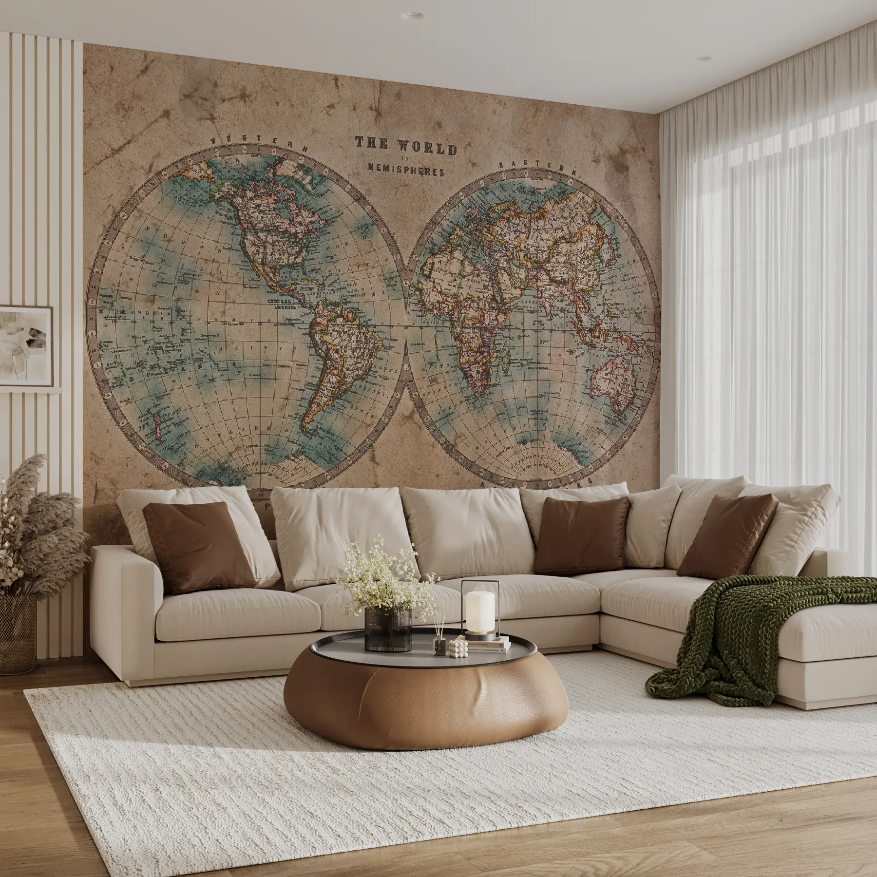 murais de parede Mundo, mapa e atlas u37860