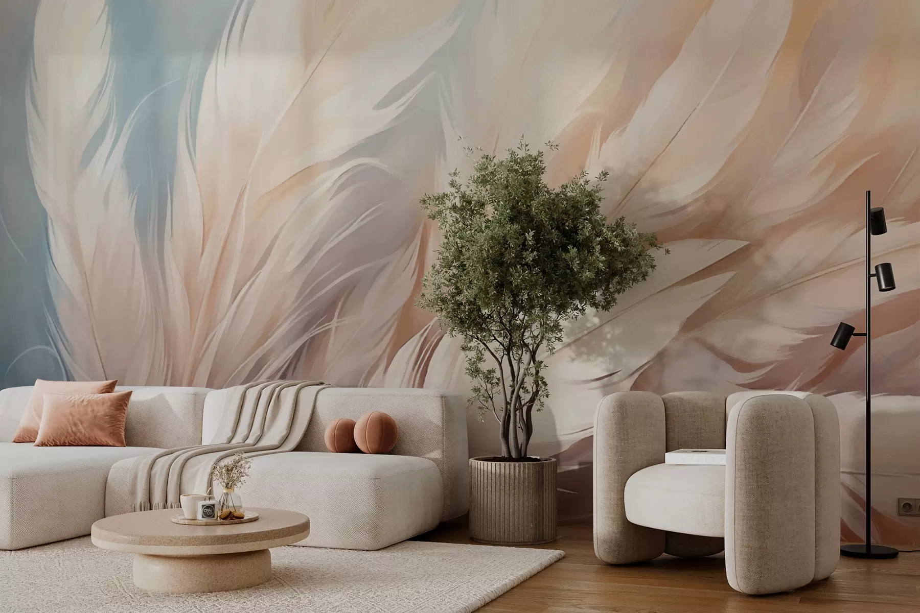 murais de parede Penas w01134