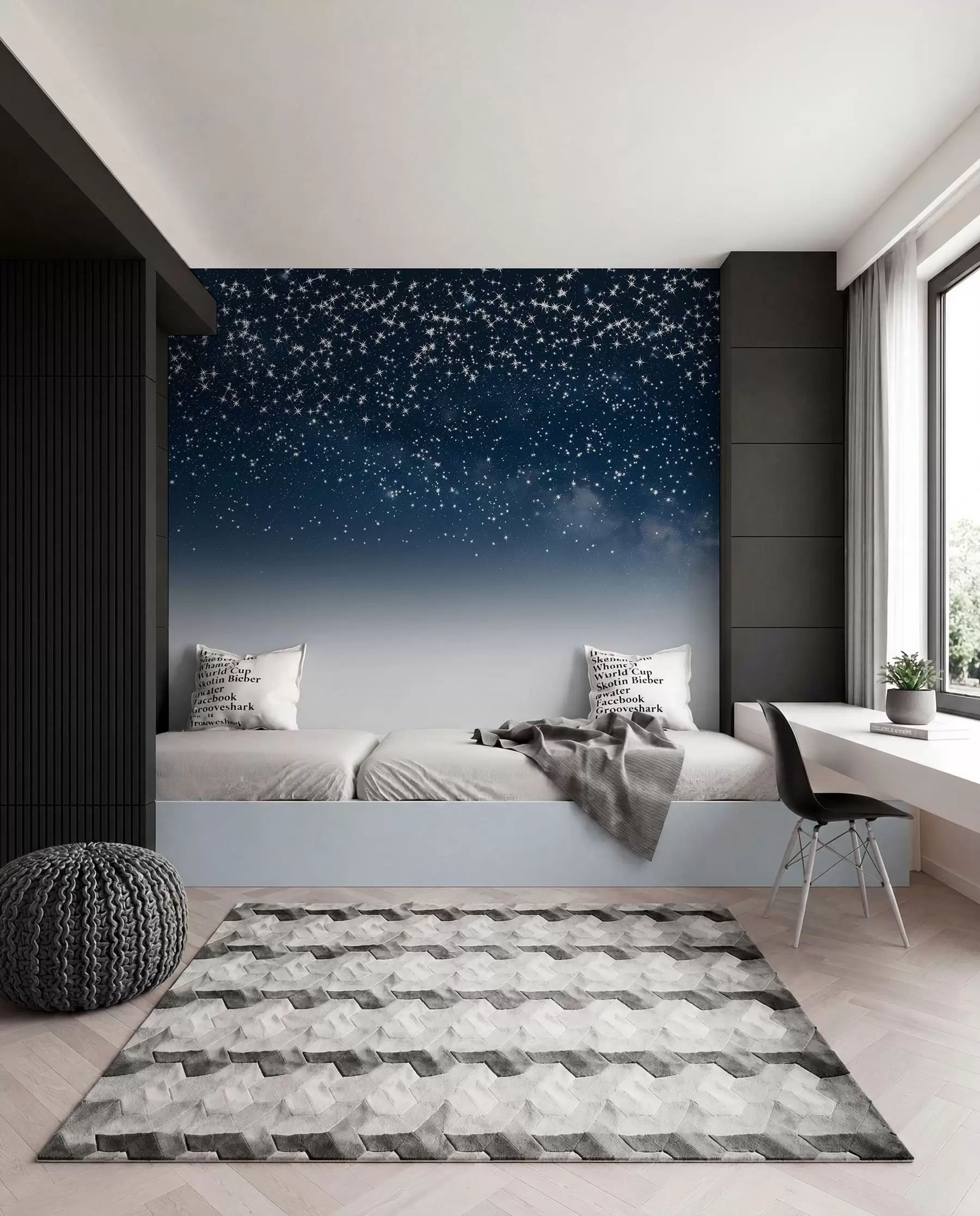 murais de parede Chuva de estrelas w01797v1