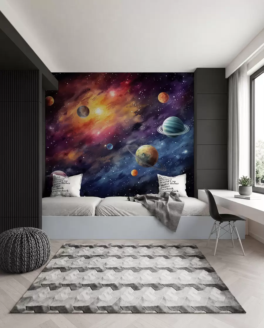 murais de parede Através da nebulosa w01798