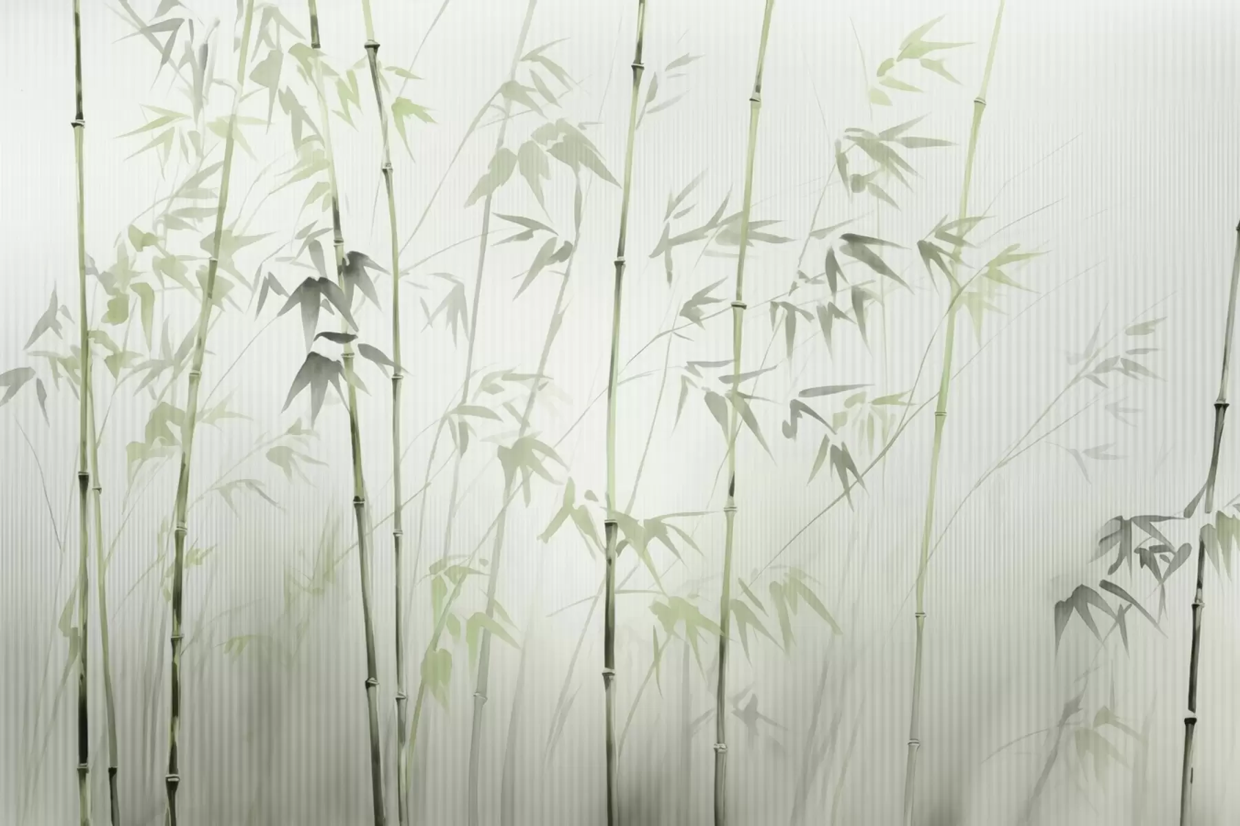 murais de parede Bambu aquarela w08390v2