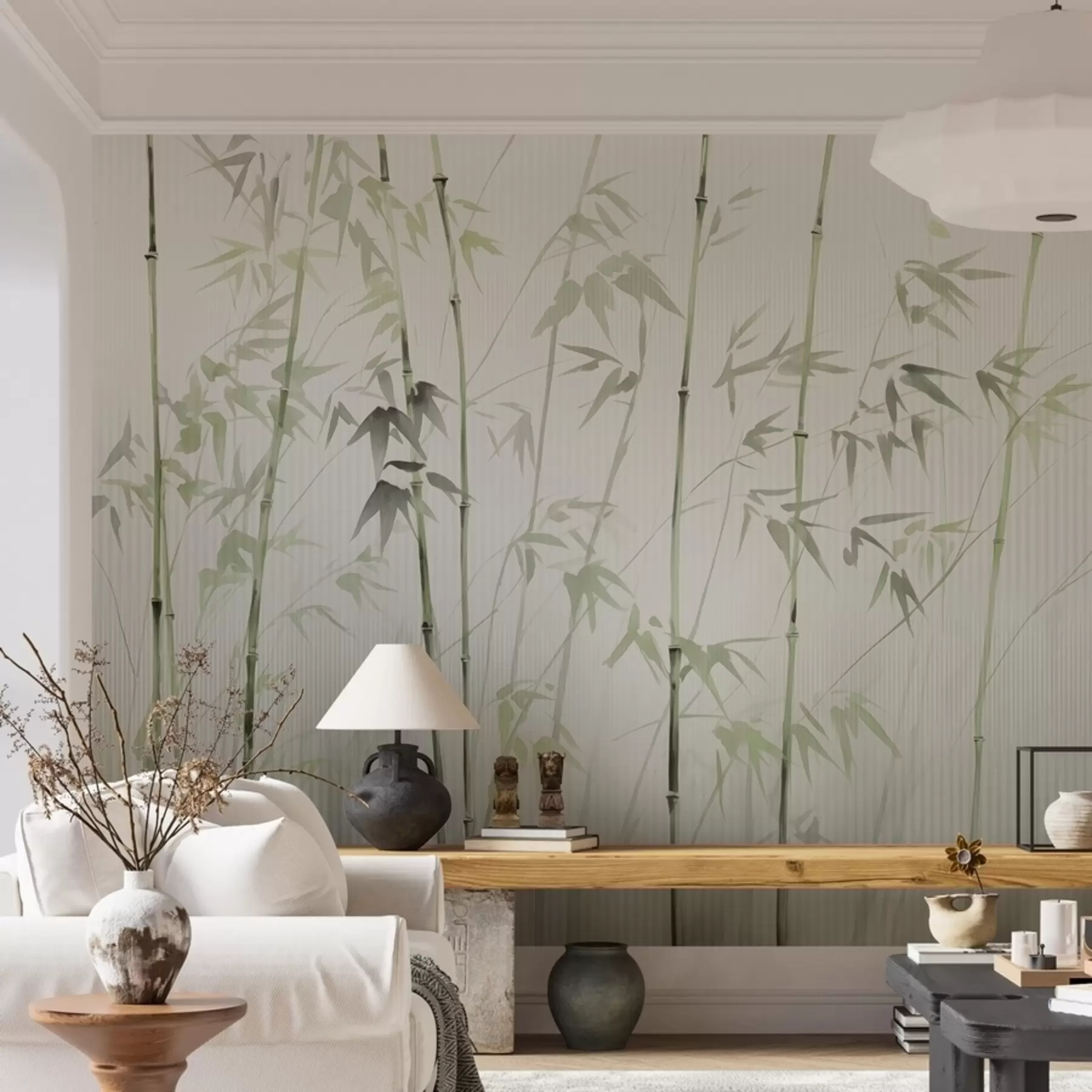 murais de parede Bambu aquarela w08390v2