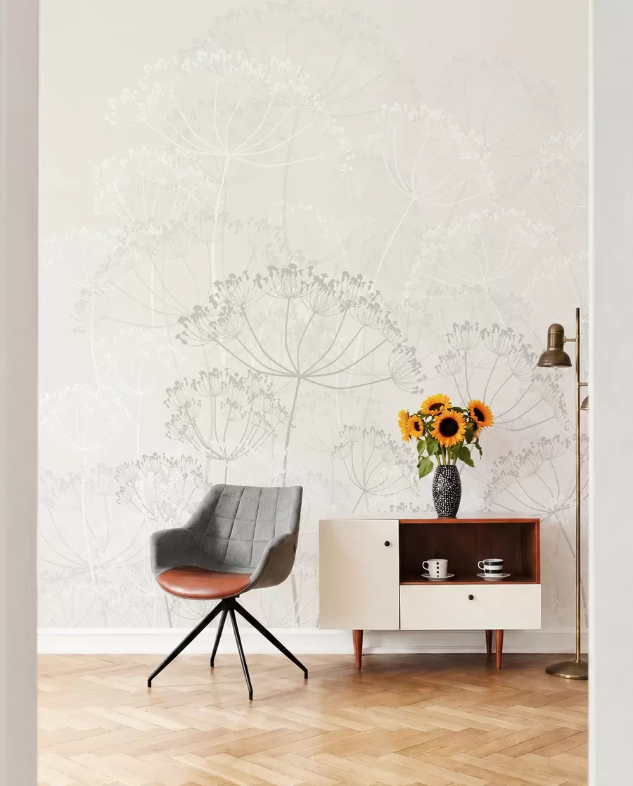murais de parede Plantas frágeis minimalismo w02105v3
