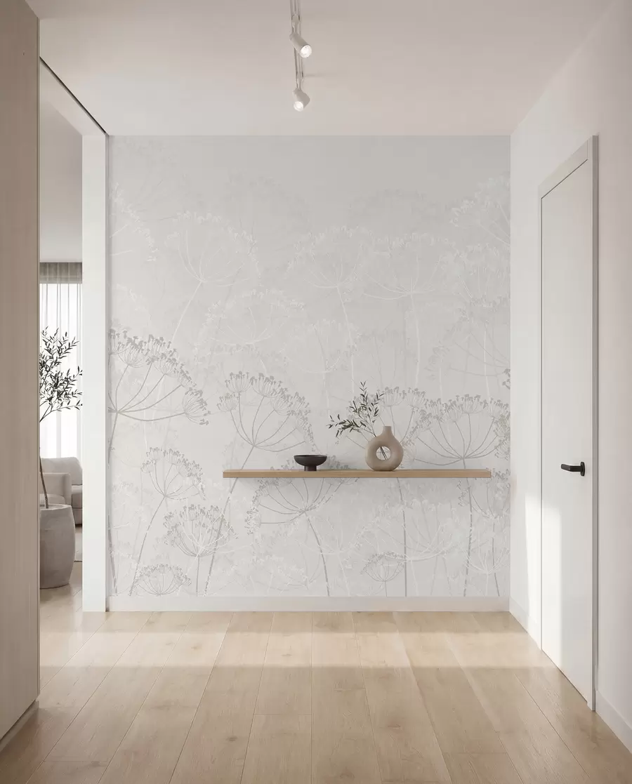 murais de parede Plantas frágeis minimalismo w02105v3