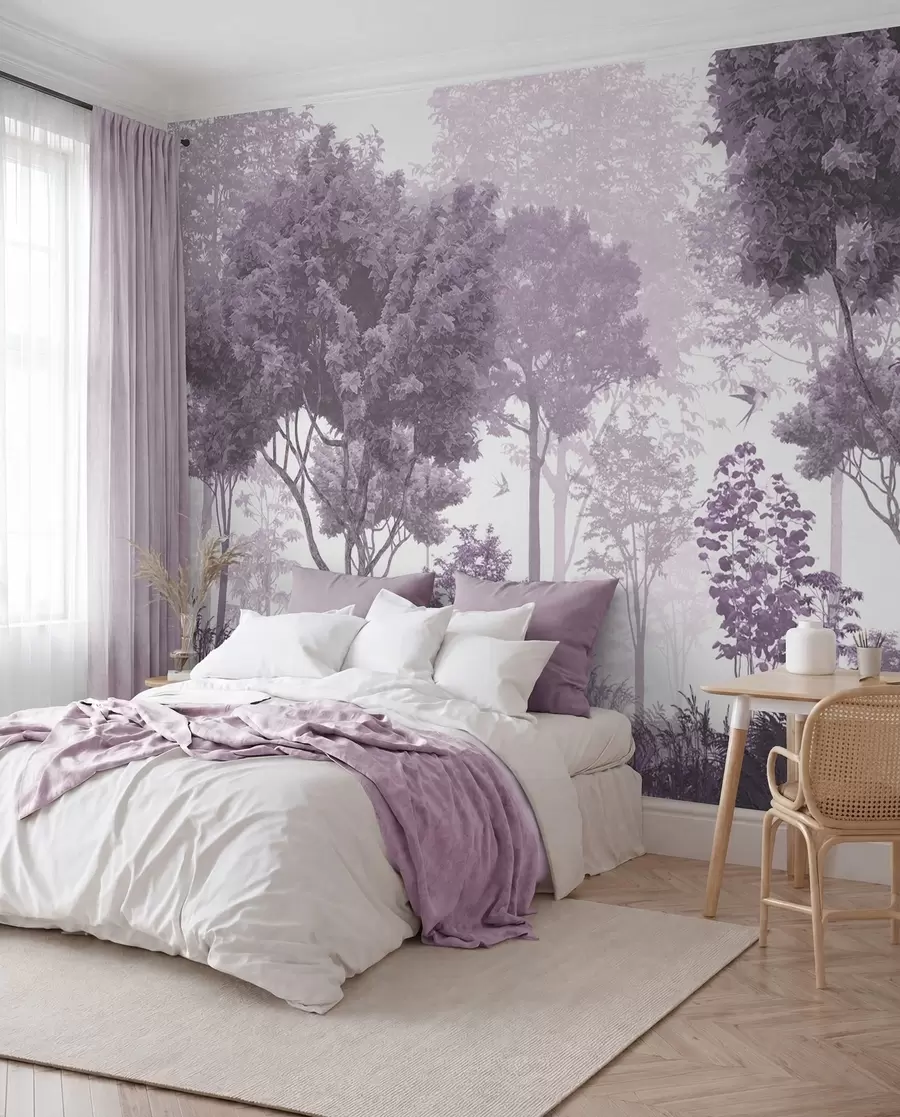 murais de parede Floresta serena com criaturas gentis u72134v4