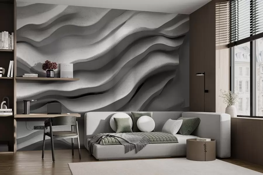 murais de parede Сtextura concreta de relevo suave w02233
