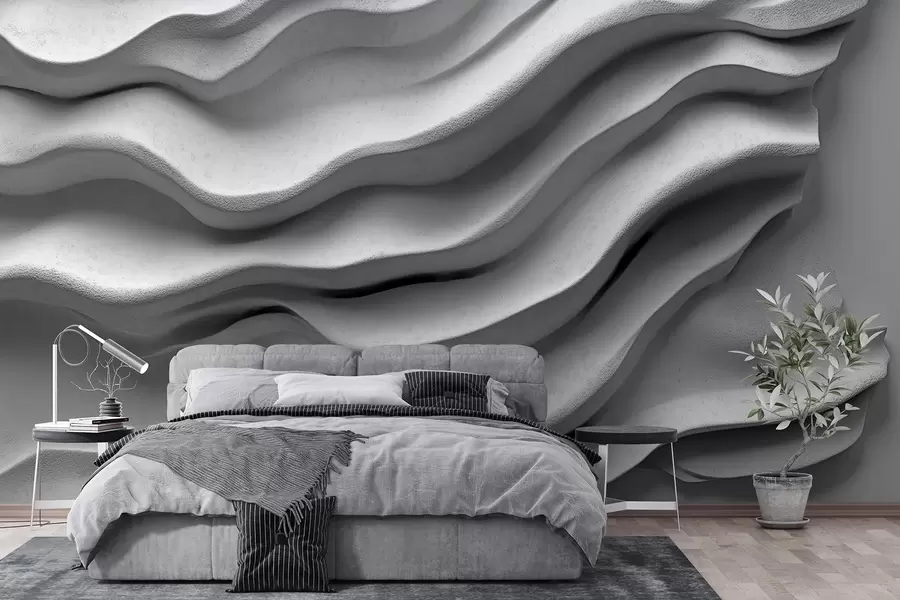 murais de parede Сtextura concreta de relevo suave w02233