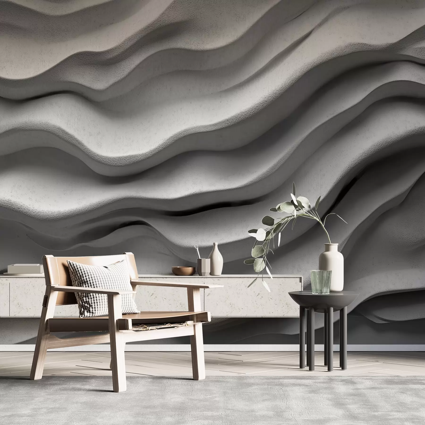 murais de parede Сtextura concreta de relevo suave w02233