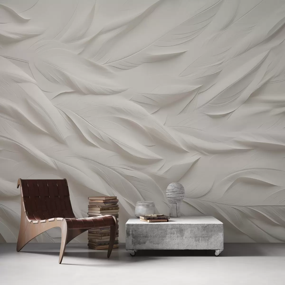 murais de parede Penas volumosas w02008