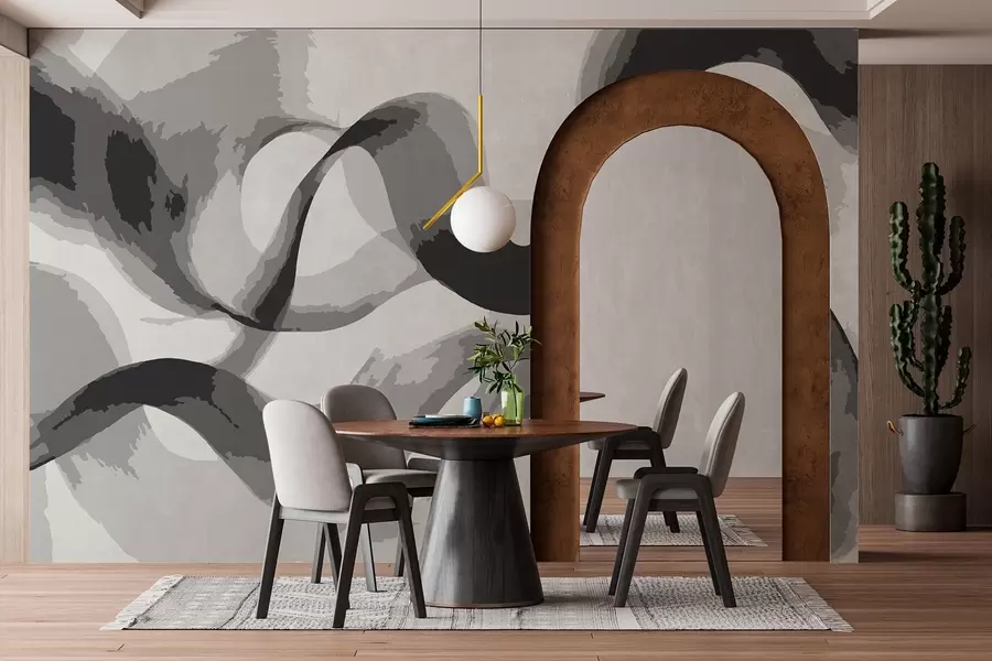 murais de parede Ondas abstractas w02304