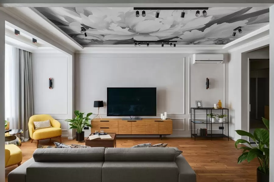 murais de parede Peónias em monocromático w02416