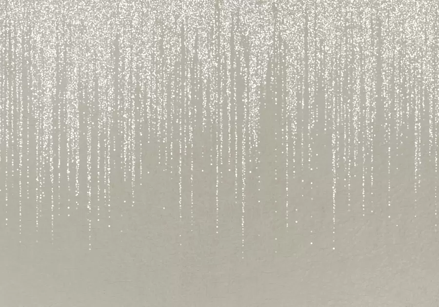 murais de parede Uma elegante impressão vertical de grinalda pontilhada sobre um fundo bege texturado, criando uma sensação de profundidade e movimento w08470