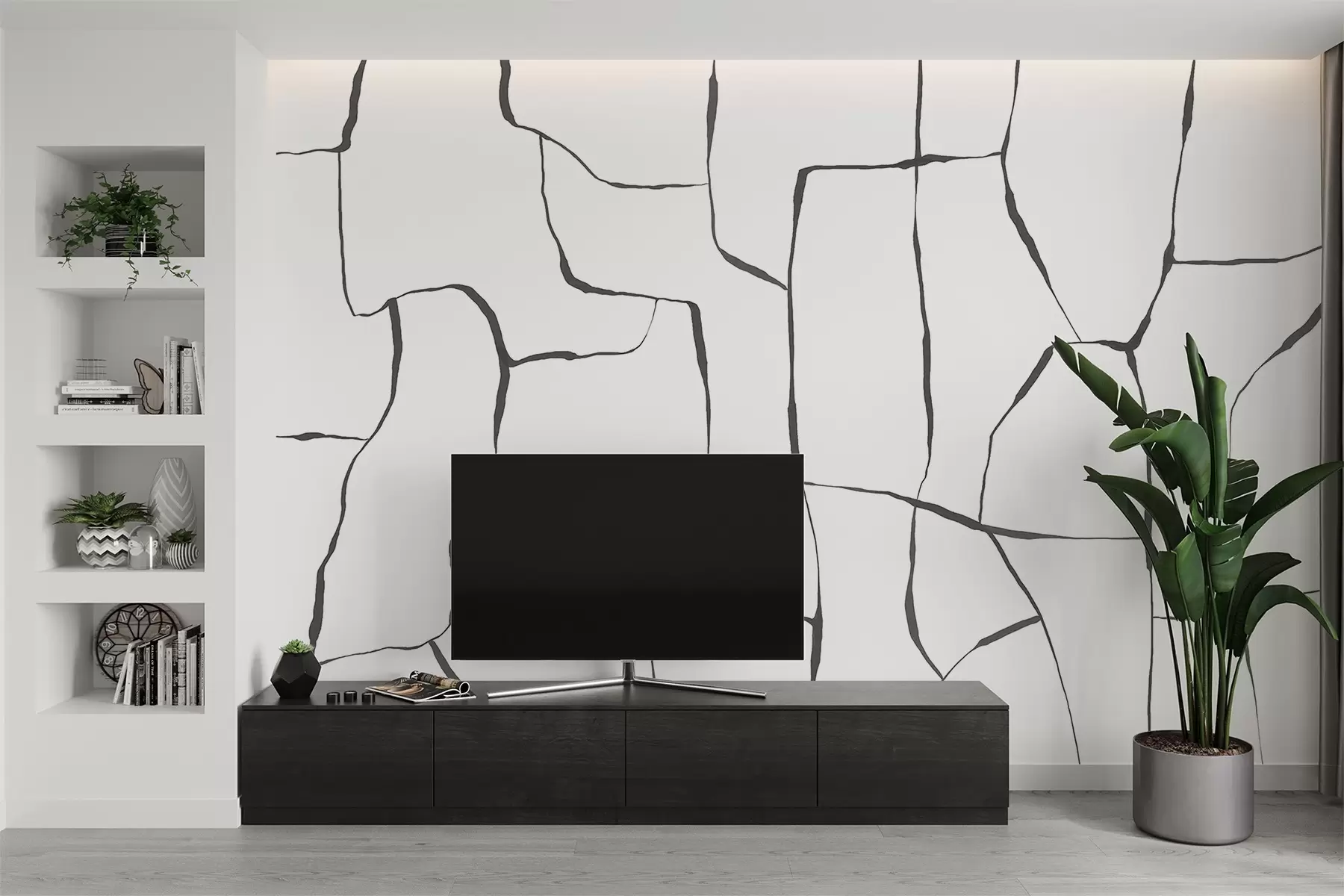 murais de parede Linhas abstractas w08574v1