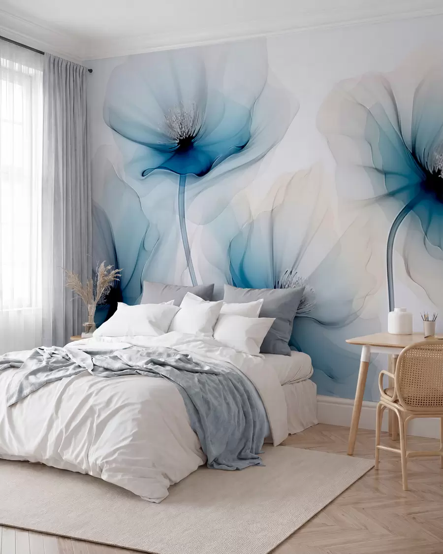 murais de parede Flores transparentes w02696