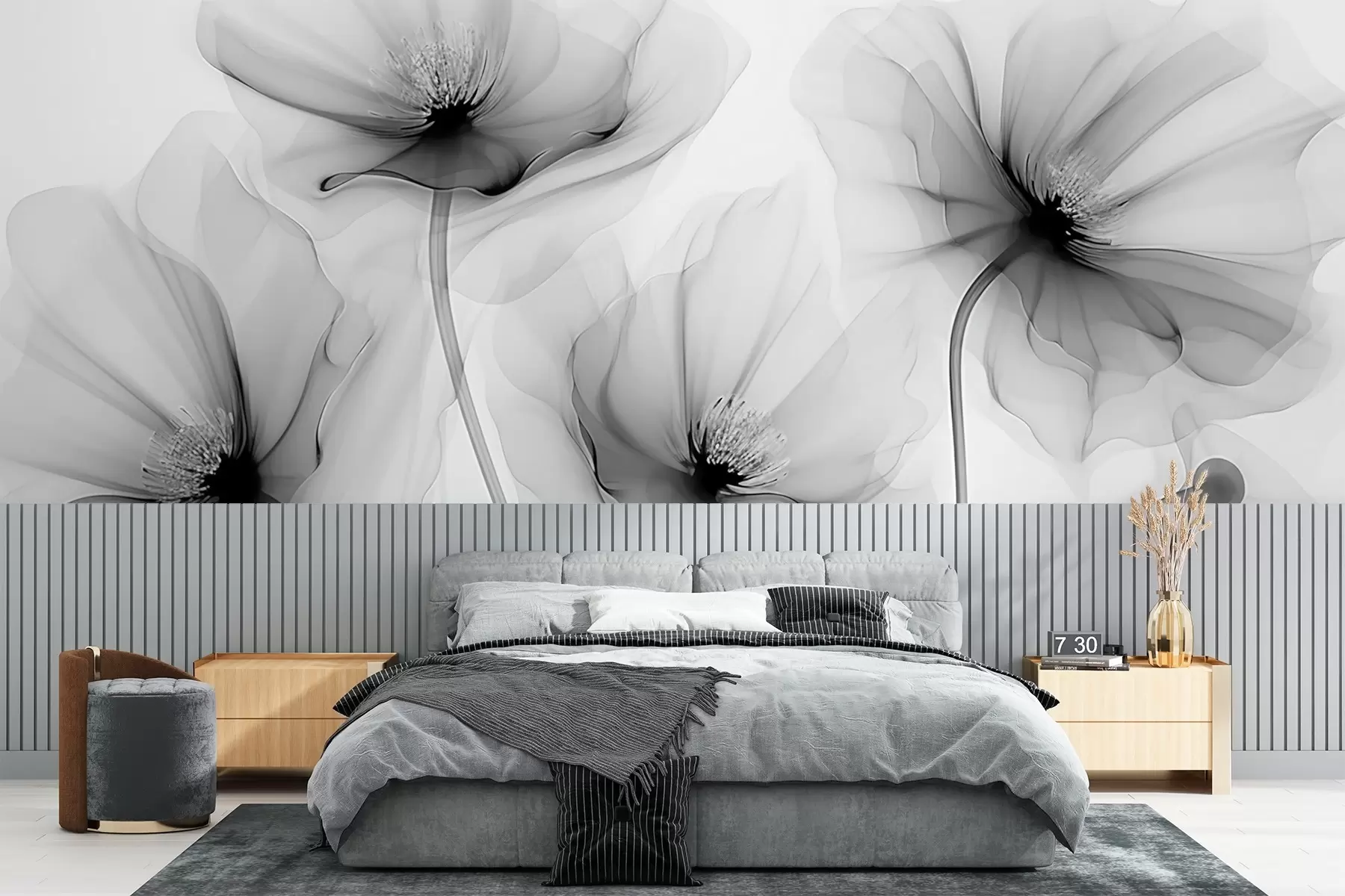 murais de parede Flores transparentes w02696v2