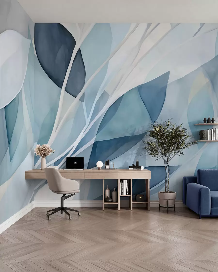 murais de parede Folhas abstractas w02701