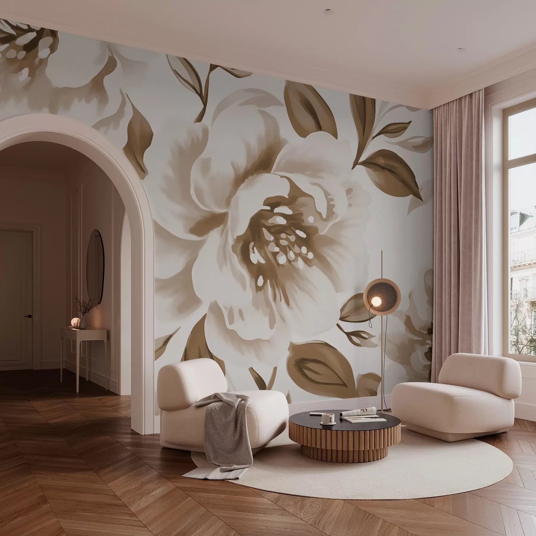 murais de parede Flor grande w02757v2