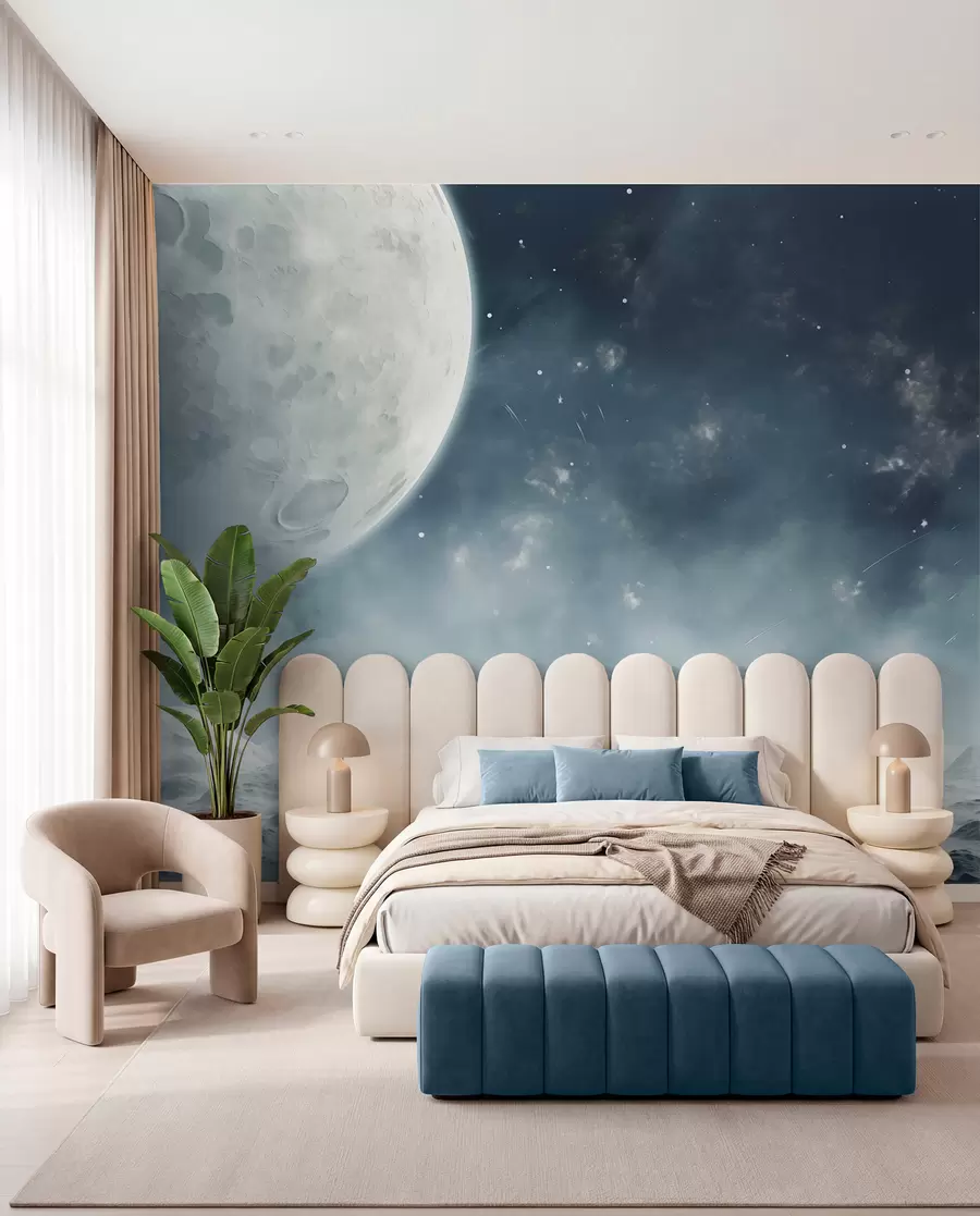murais de parede Paisagem lunar abstrata w02797