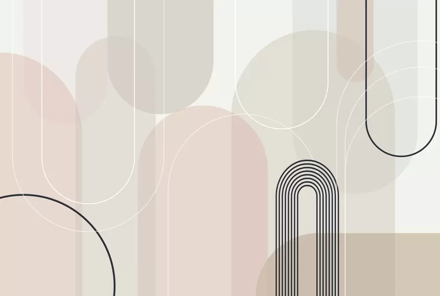 murais de parede Arcos minimalistas e elegantes w02826