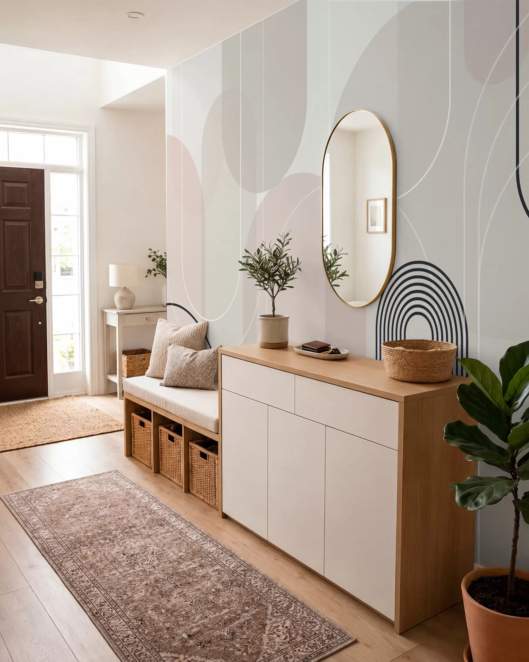 murais de parede Arcos minimalistas e elegantes w02826