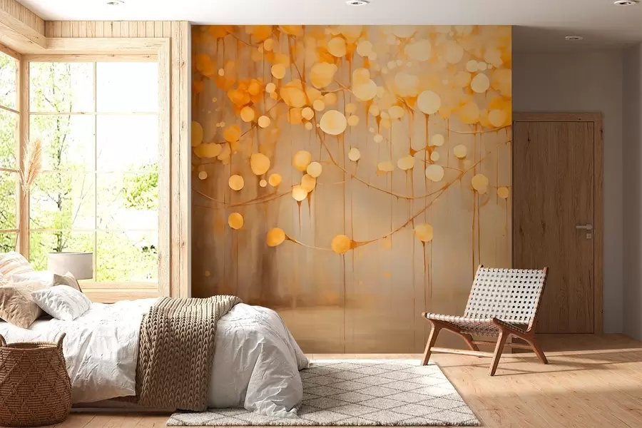 murais de parede Abstração laranja w02824