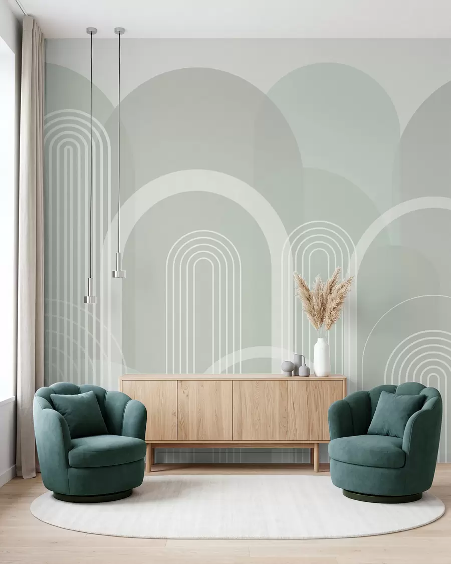 murais de parede Arcos geométricos boho w02935v3