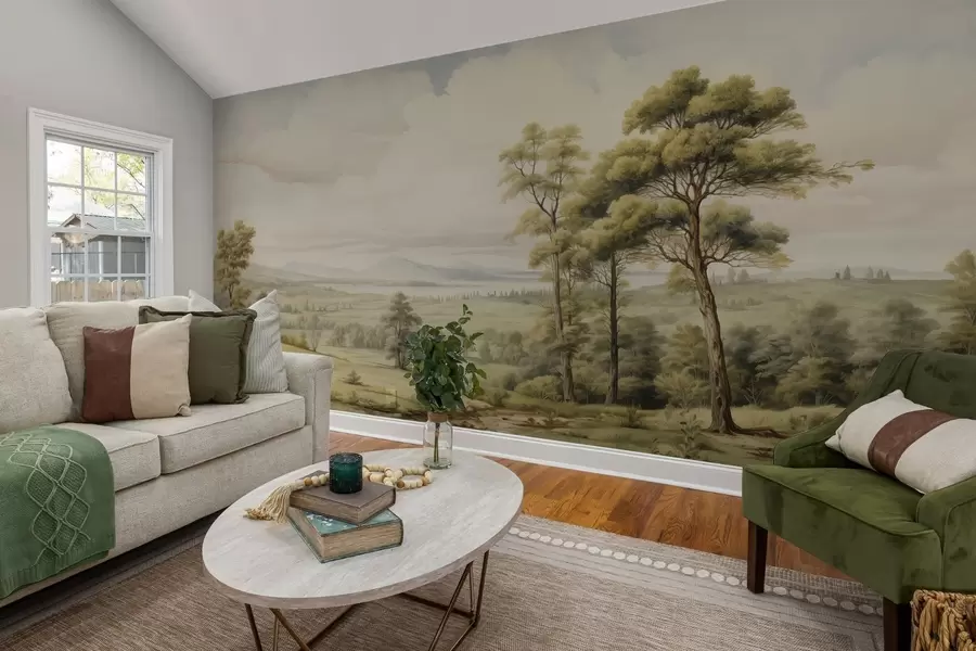 murais de parede Paisagem moderna em aguarela w02978