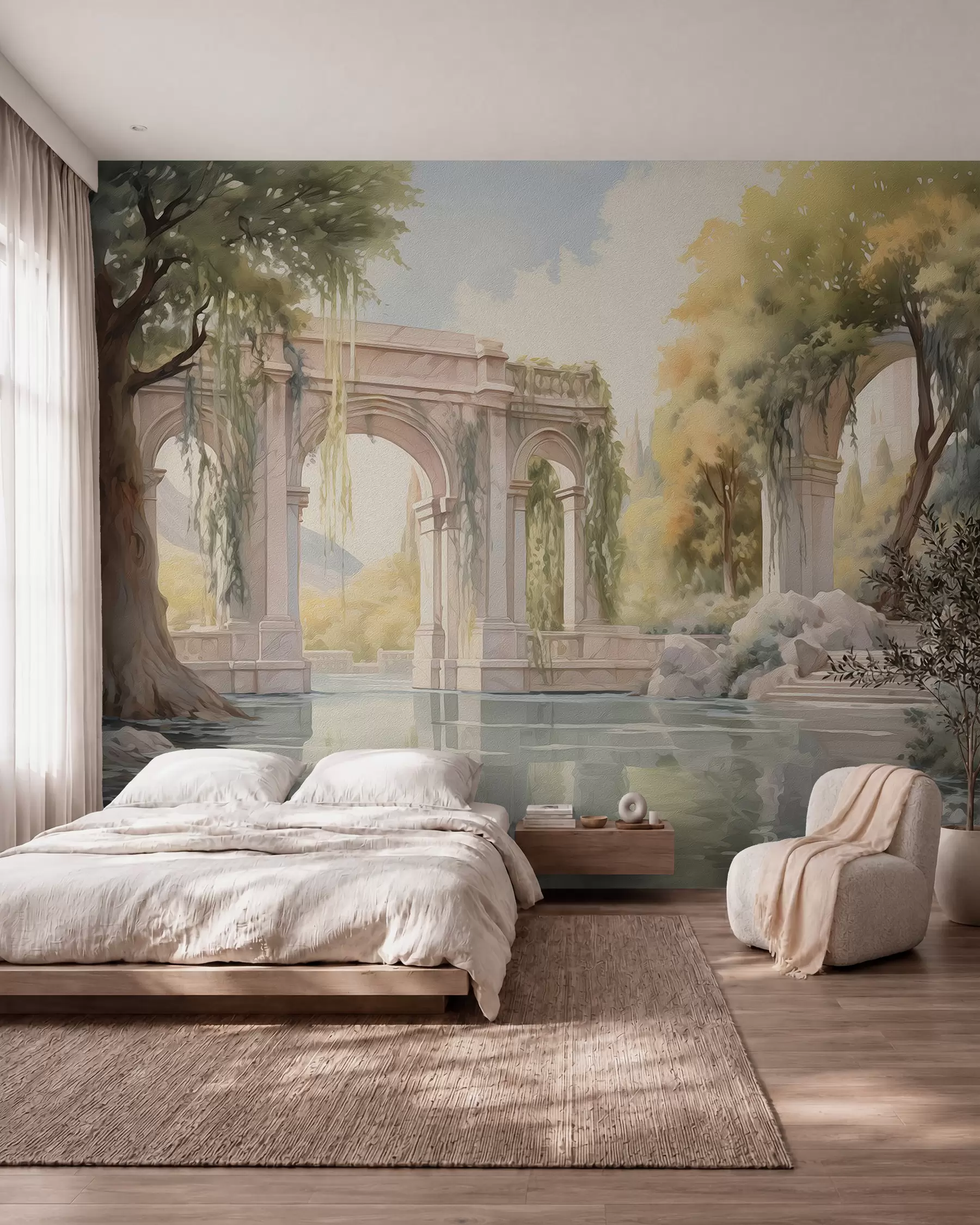 murais de parede Paisagem pintada a óleo w02989