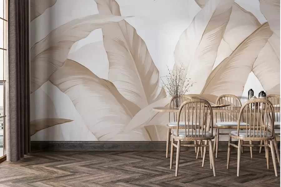 murais de parede Folhas de bananeira w02999v2