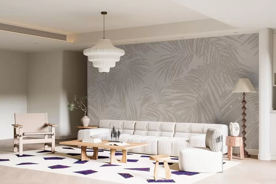 murais de parede Padrão tropical abstrato w03048