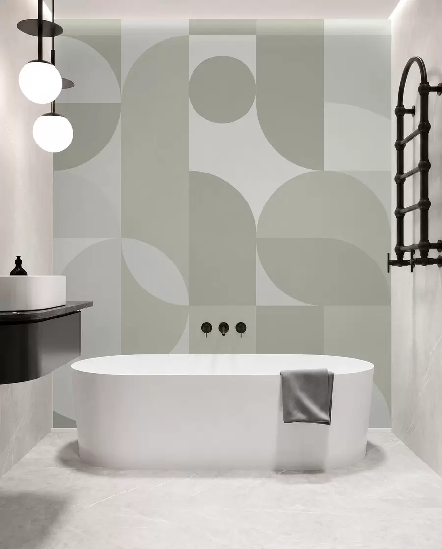 murais de parede Tendência de geometria elegante w03058v2