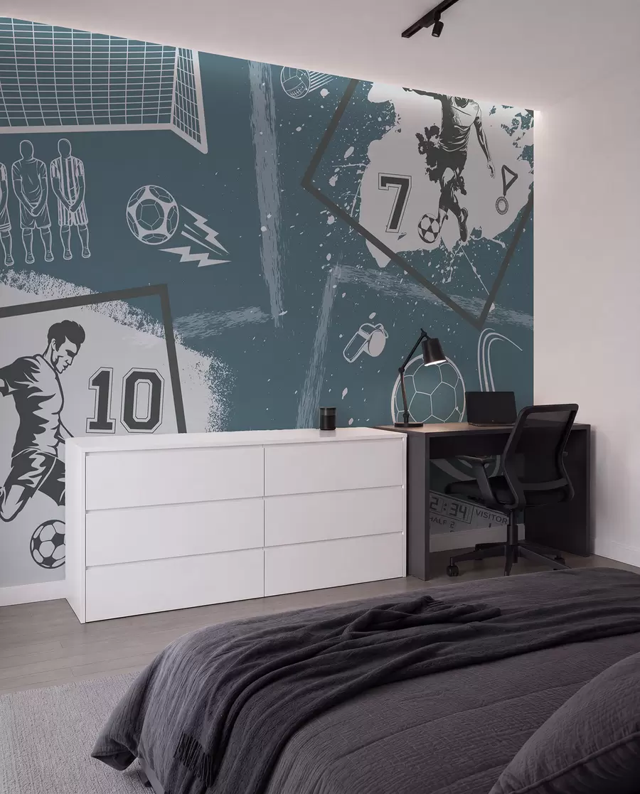 murais de parede Caderno de futebol w03122