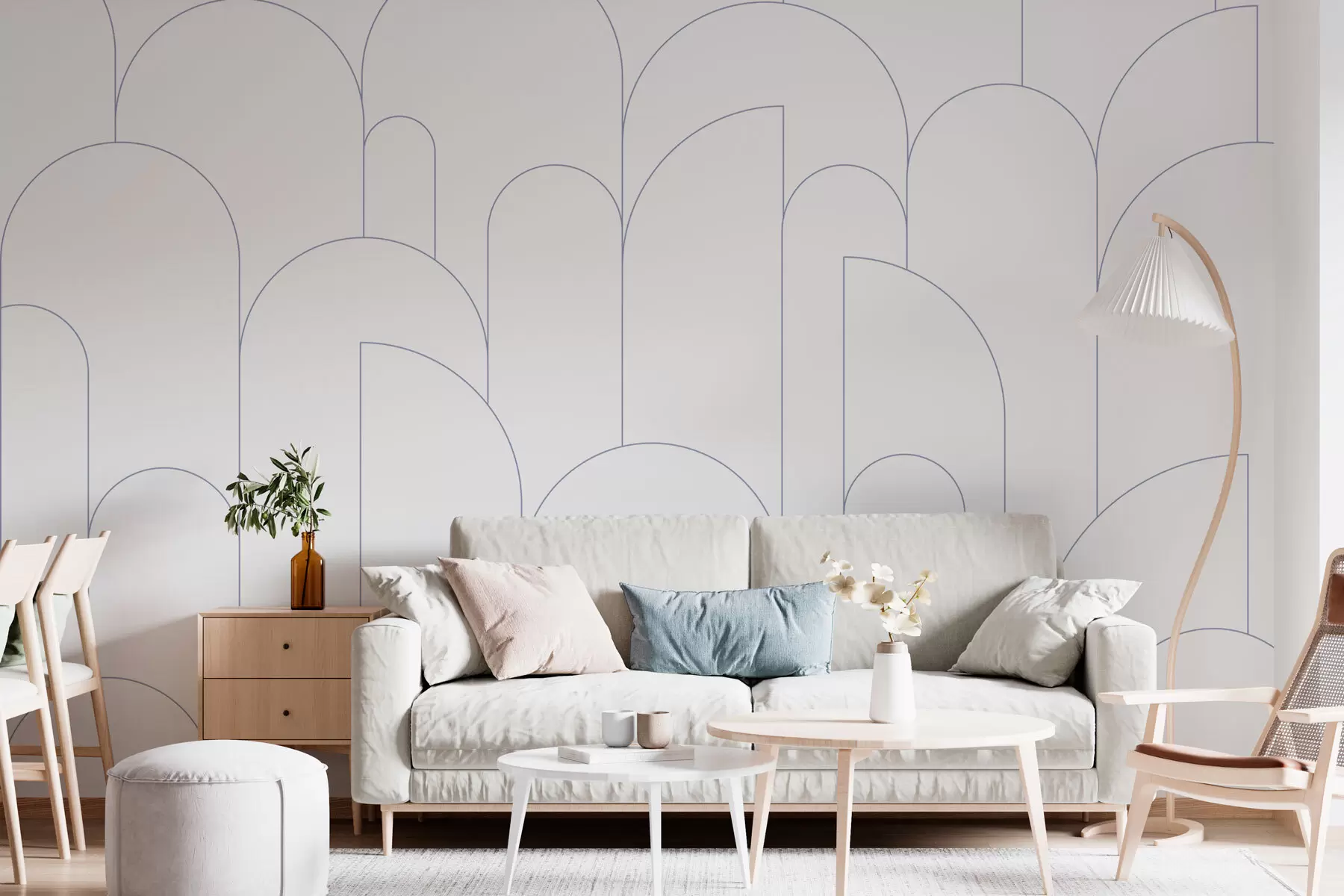 murais de parede Arcos minimalistas w03145v2