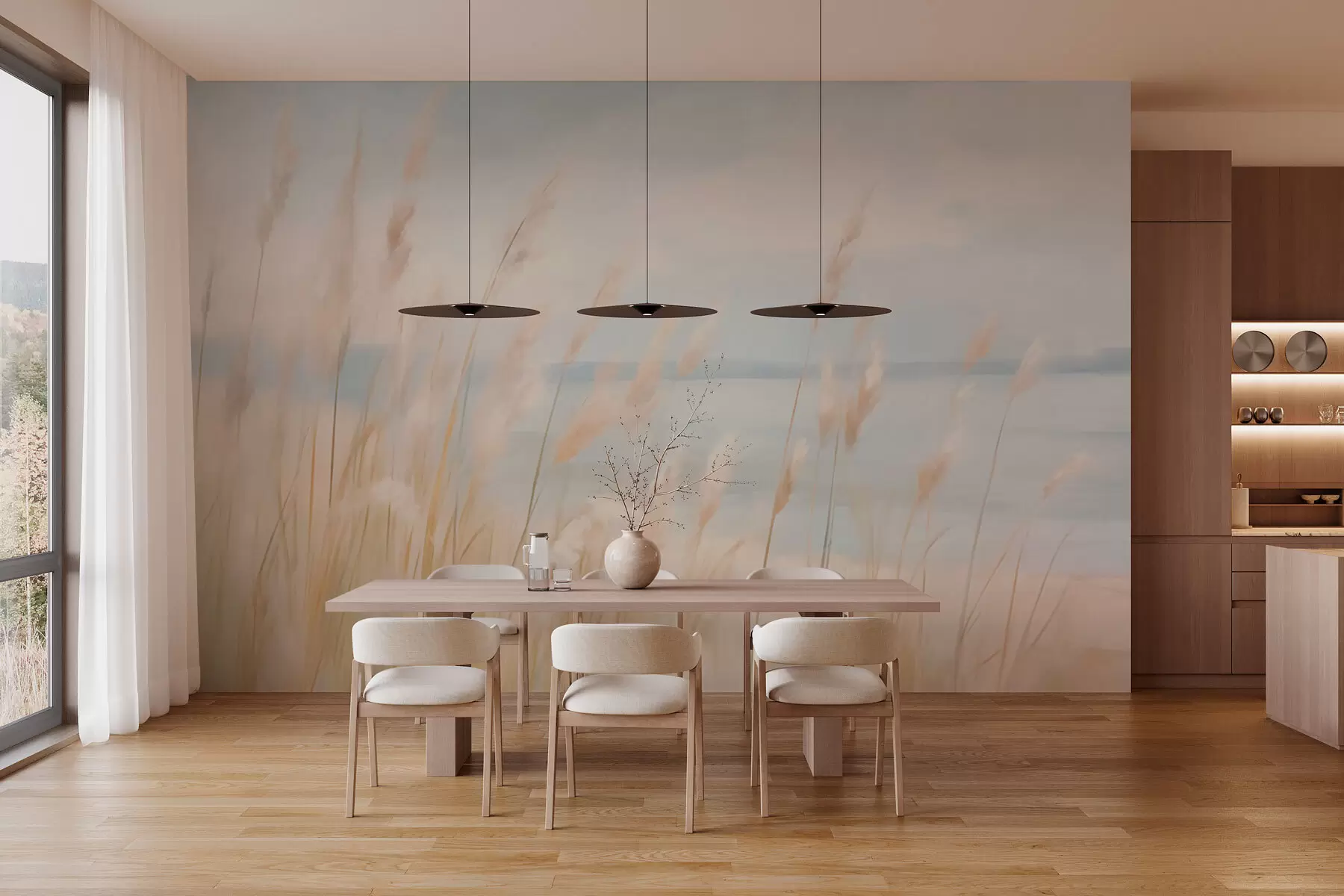 murais de parede Plantas dos Pampas w03231