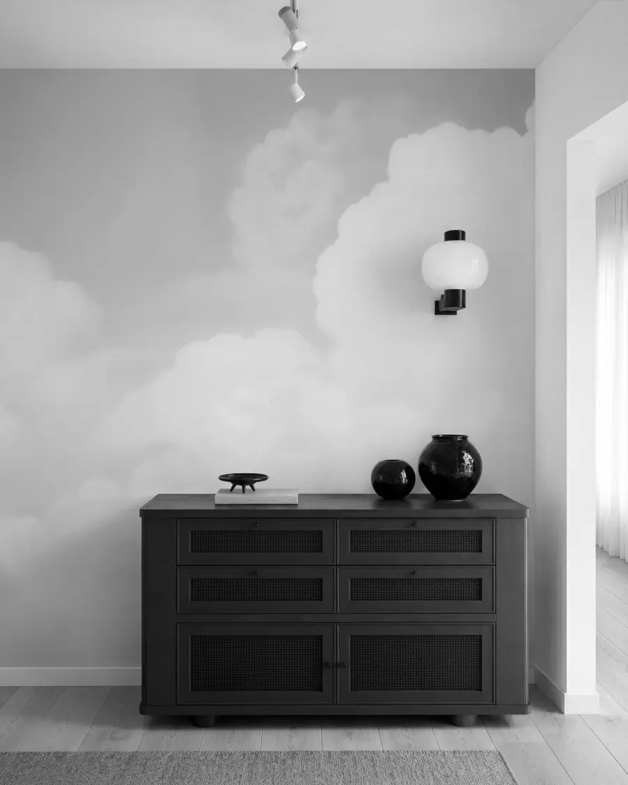 murais de parede Céu cinzento e nuvens w03301v3